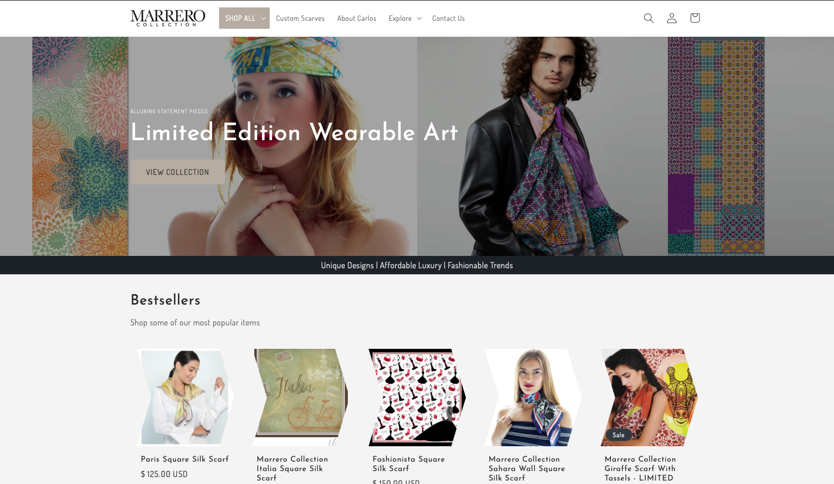 Marrero_Collection_homepage