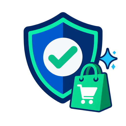 Shield and check mark representing a trusted Shopify commerce platform